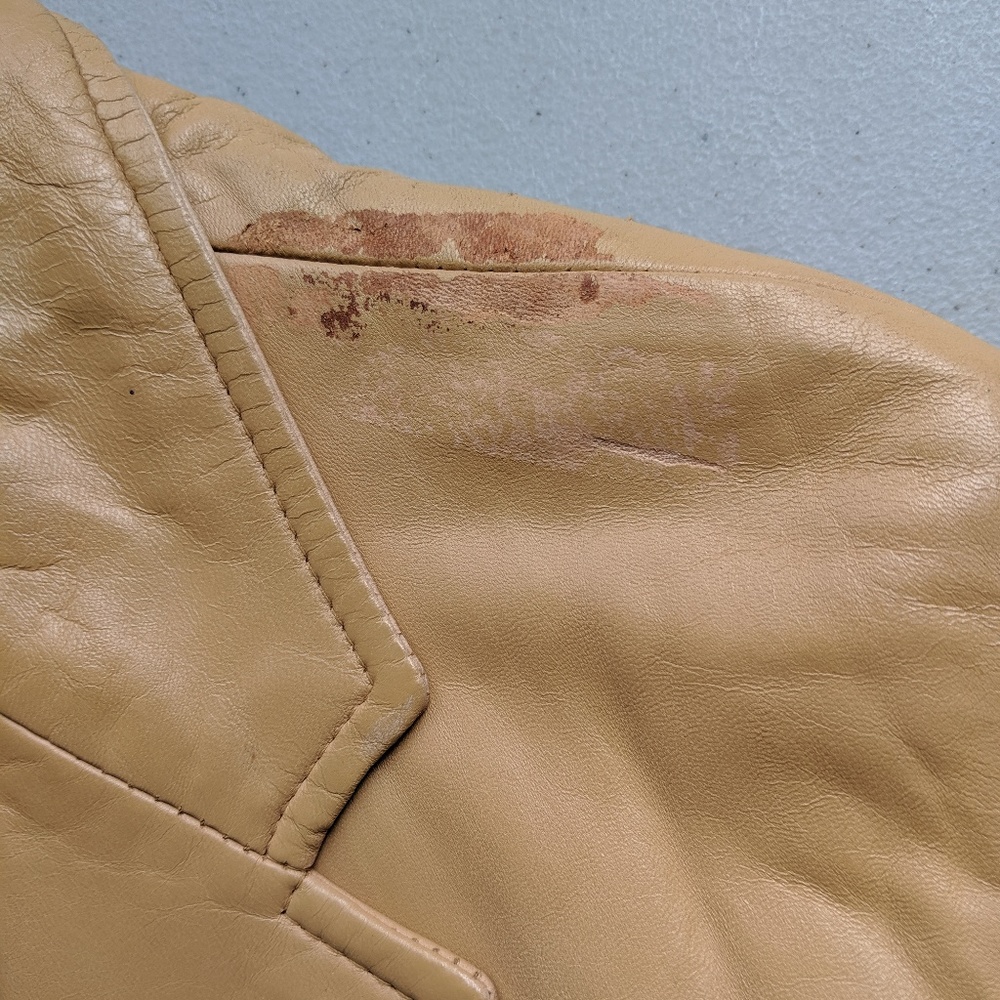 YVES SAINT LAURENT 2 Button Men's Leather Jacket - Picture 5 of 8